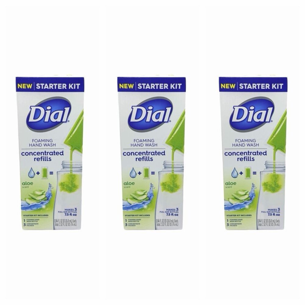 Dial Foaming Hand Wash Concentrated Refill Starter Kit - Set of 3